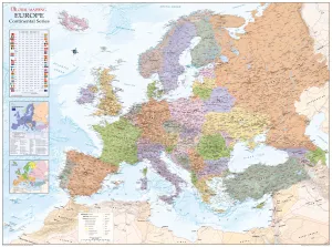 Europe Political Wall Map 1340 x 1000mm