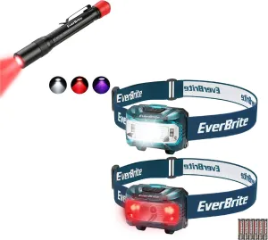 EverBrite Headlamp Red Light Flashlight