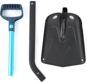 EVTSCAN Aluminium Alloy Outdoor Snow Mud Shovel, Multifunction Long Handle Folding Entrenching Tool, for Off Road, Camping, Snow, Sand