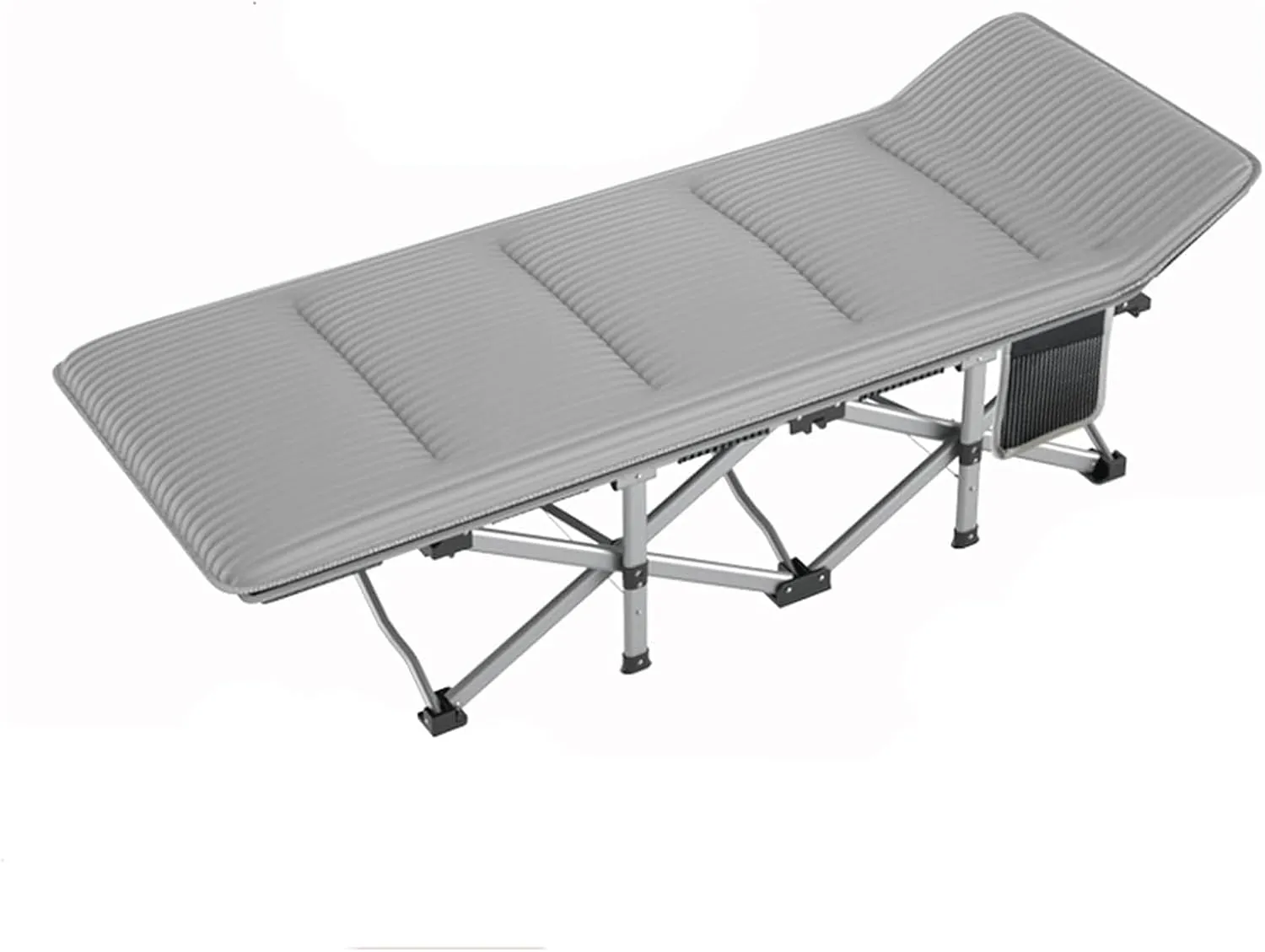 EYPKPL cots for Sleeping Folding Camping Bed Corduroy Cotton Cots for Camping with Mat Camping Cots for Adults Lounge Chair Portable Camping Cot Stretching Freely