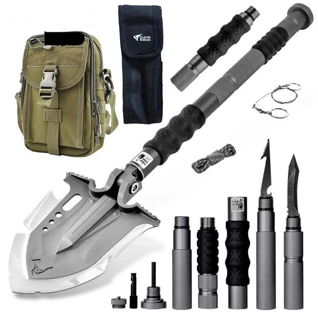 F-A3 Tactical Shovel w/Military Pouch and Handle Extension 3 Pack