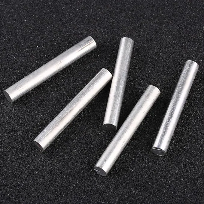 F-ber 5pcs 4inch(100mm)/5inch(127mm) Long OD16mm(0.63") High Purity 99% Magnesium Metal Rod Mg Fire Starter Survival Emergency Rod Well Sparks for Camping Hiking