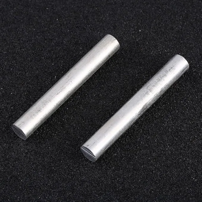 F-ber 5pcs 4inch(100mm)/5inch(127mm) Long OD16mm(0.63") High Purity 99% Magnesium Metal Rod Mg Fire Starter Survival Emergency Rod Well Sparks for Camping Hiking