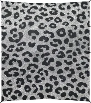 Fake Glitter Leopard Print Grey Foldable Beach Tent UPF50 Water-Resistant Shade Sun Shelter with Sand Shovel for Backyard and Camping