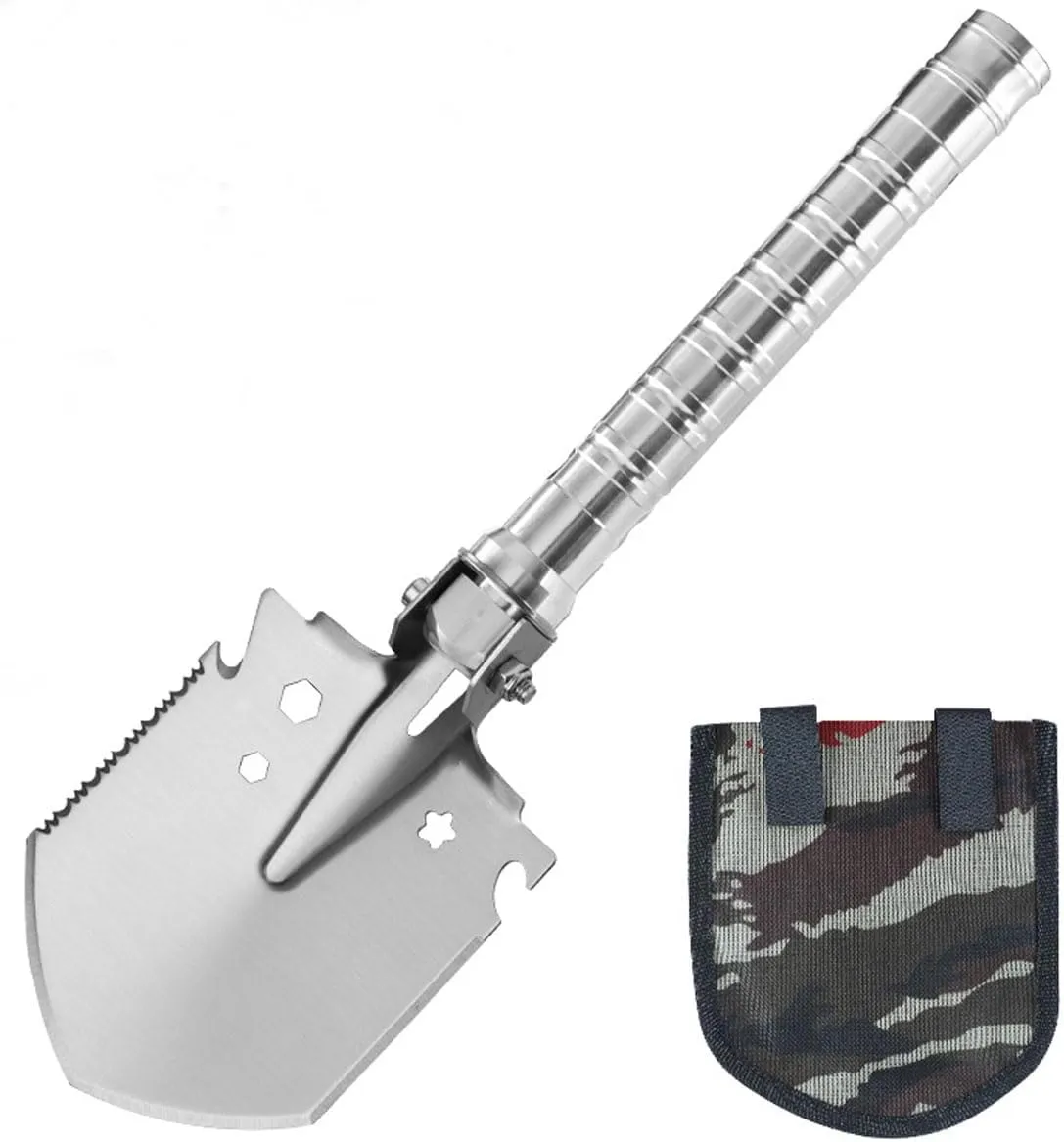 Farfarhome Outdoor Goods Amazon Multifunctional Sapper Shovel Folding Ordnance Shovel Military Shovel Camping Tools