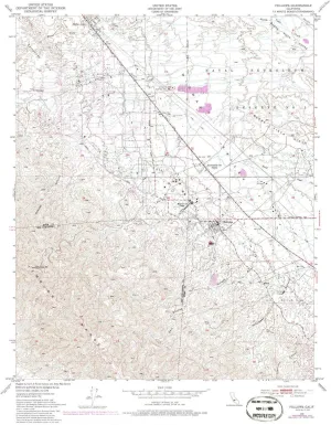 Fellows CA topo map, 1:24000 Scale, 7.5 X 7.5 Minute, Historical, 1950, Updated 1986, 26.7 x 22 in