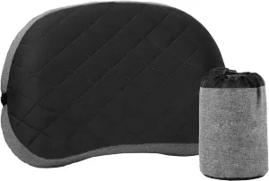 FIRSTONE Inflatable Camping Pillow with Soft Washable Cover, Compact Compressible Ultralight Travel Air Pillow for Outdoor Sport, Hiking, Backpacking Sleep (Black)