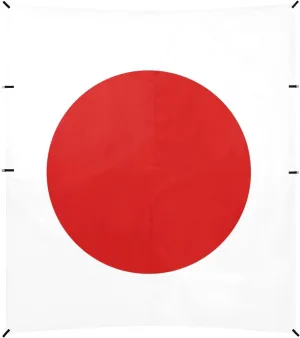 Flag Japan Illustration Beach Tent & Canopy UPF50  Waterproof Outdoor Sun Shade Includes Sand Shovel, Sandbags, Stability Poles for Camping, Fishing, Backyard Fun