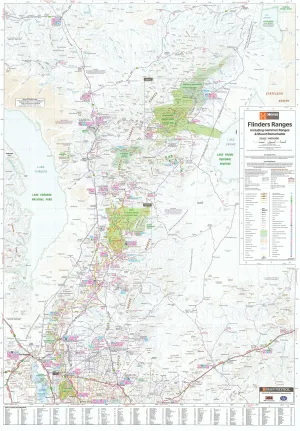 Flinders Ranges Hema Map 1430 x 1000mm Laminated Supermap
