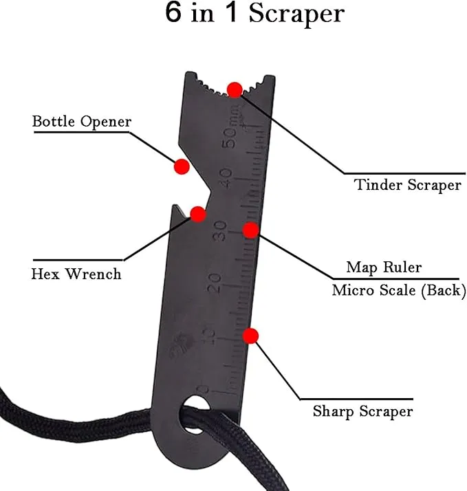 Flint Fire Starter, Fire Starter Survival Tool with Magnesium and Ferro Rod for Camping Hiking Outdoor Survival