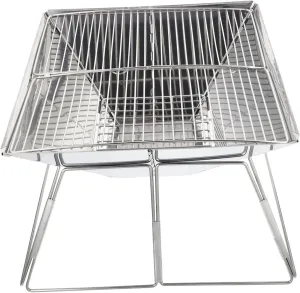 Foldable Barbecue Rack Portable Bbq Stove Stainless Steel Camping Grill Rack