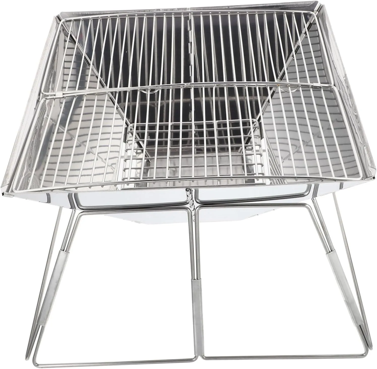 Foldable Barbecue Rack Portable Bbq Stove Stainless Steel Camping Grill Rack