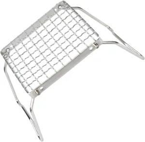Folding Portable Campfire Grill Grate Lightweight Stainless Steel Bbq Rack for Outdoor Cooking Backpacking Camping Hiking Fishing and Picnics