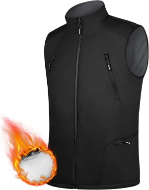 FREE SOLDIER Men's Warm Golf Vest Outerwear Windproof Reversible Puffer Vest Sleeveless Jacket for Casual Hiking Travel