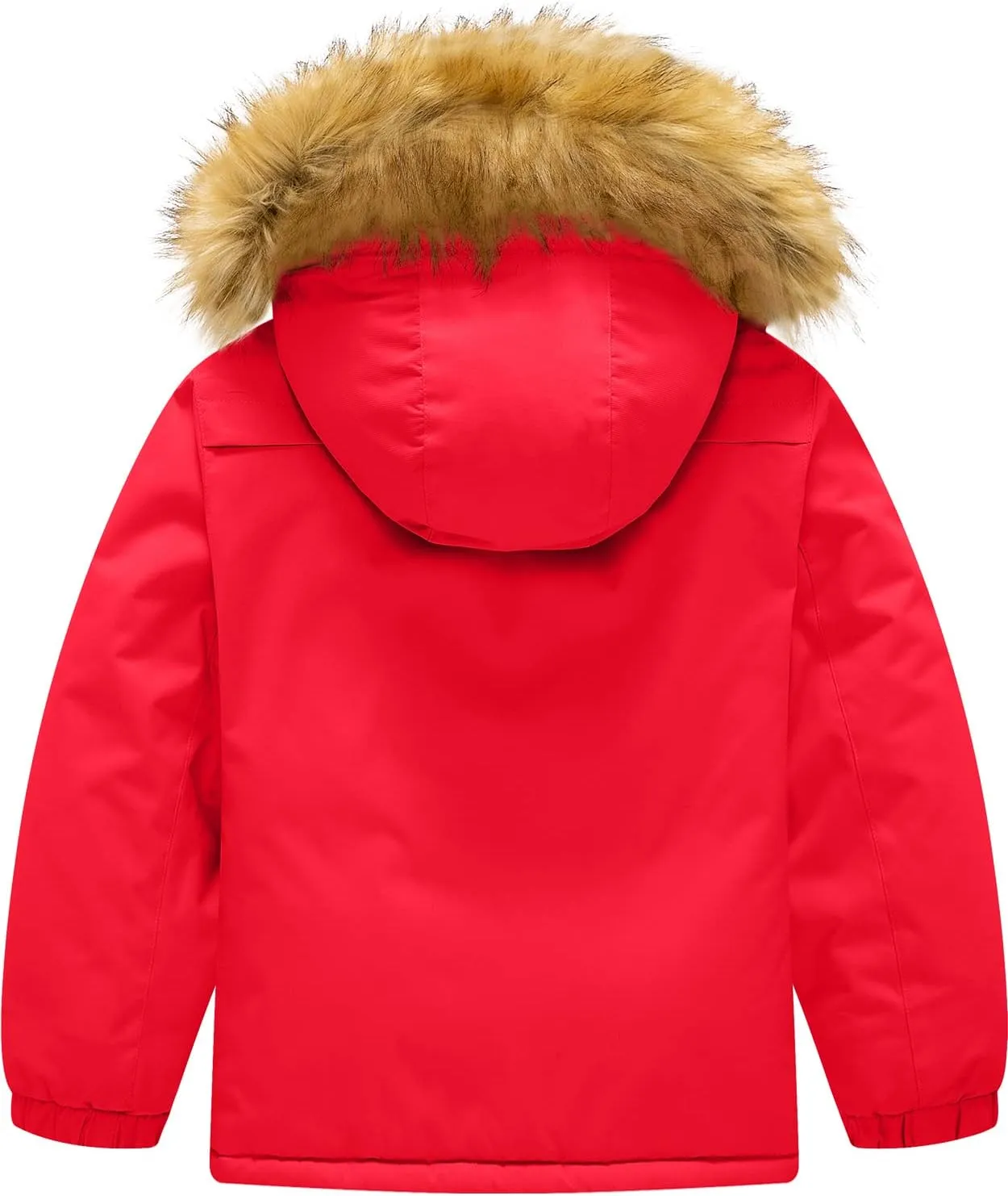 GEMYSE Boy's Winter Waterproof Ski Snow Jacket Hooded Fleece Windproof Jacket