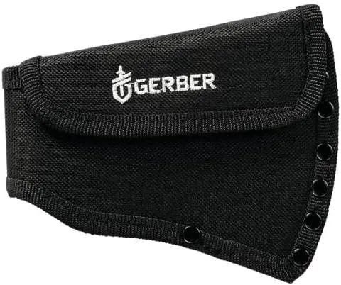 Gerber Gear Pack Hatchet - 3.5" Steel Blade Axe with Full Tang - Survival, Bushcraft and Camping Gear - with Mountable Nylon Sheath - Sage Green