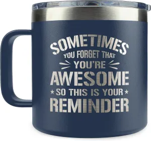 Gifts for Men - Fathers Day Gift for Dad, Grandpa, Uncle, Husband - Anniversary, Birthday, Inspirational Gifts for Men, Him - Funny Mens Gift Ideas Unique - 14 Oz Stainless Steel Coffee Mug