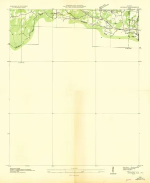 Goddard AL topo map, 1:24000 Scale, 7.5 X 7.5 Minute, Historical, 1936, 26.7 x 22 in