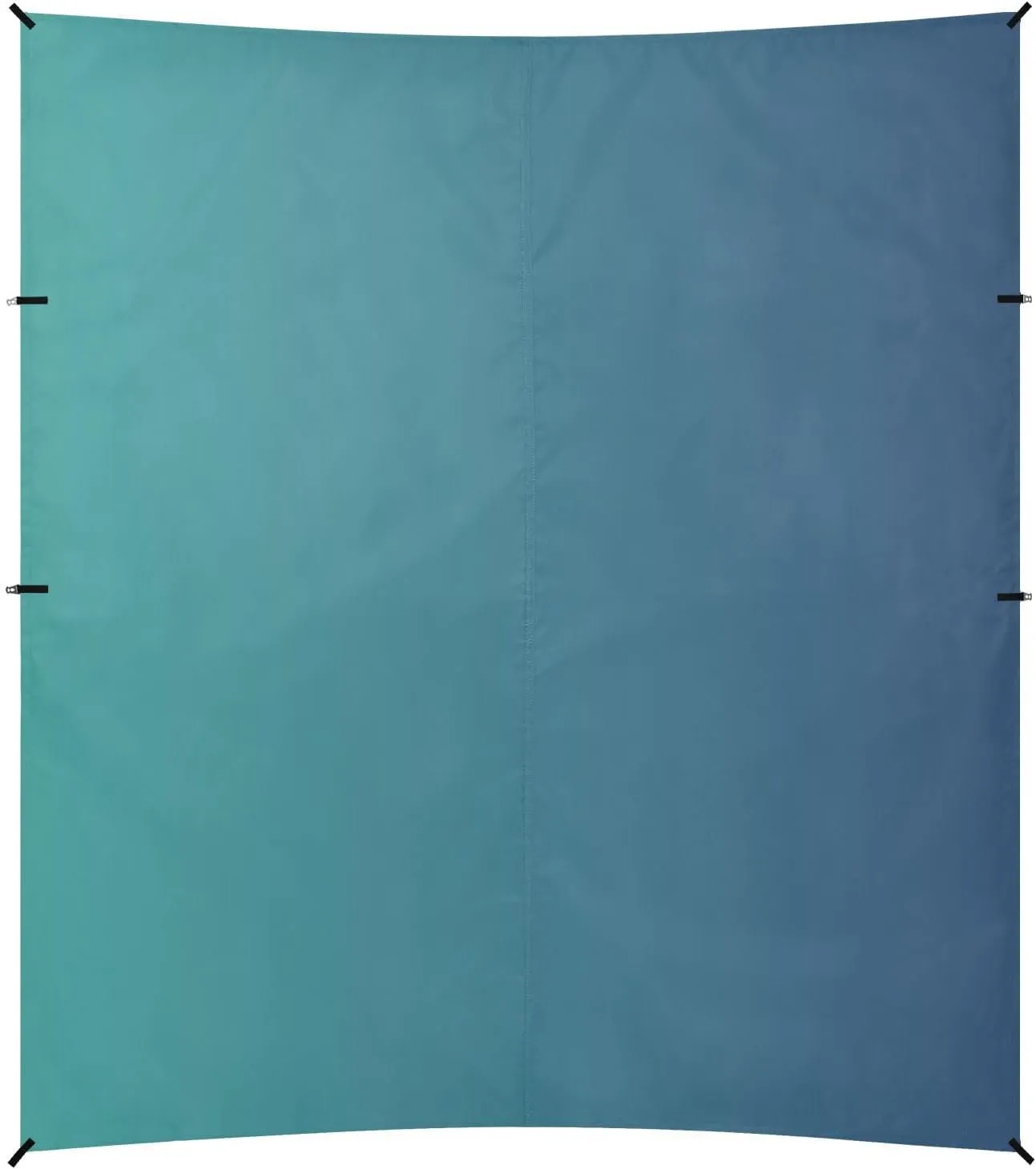 Green Gradient Beach Canopy UPF50  Protection Lightweight Portable Sunshade with Sturdy Poles, Sandbags and Shovel for Backyard and Camping