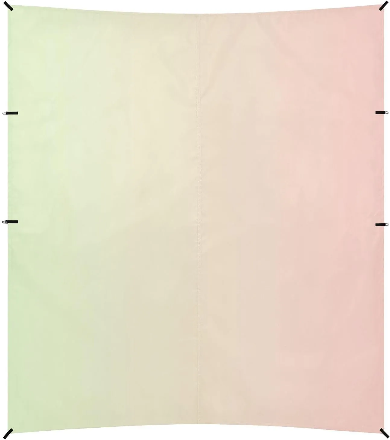 Green Pink Gradient Beach Cabana Tent UPF50  Lightweight Shade Sun Shelter with Sturdy Poles, Sandbags and Shovel for Camping Trips, Fishing, Backyard Fun or Picnics