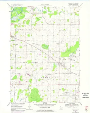 Greenville WI topo map, 1:24000 Scale, 7.5 X 7.5 Minute, Historical, 1969, Updated 1976, 27.25 x 21.51 in
