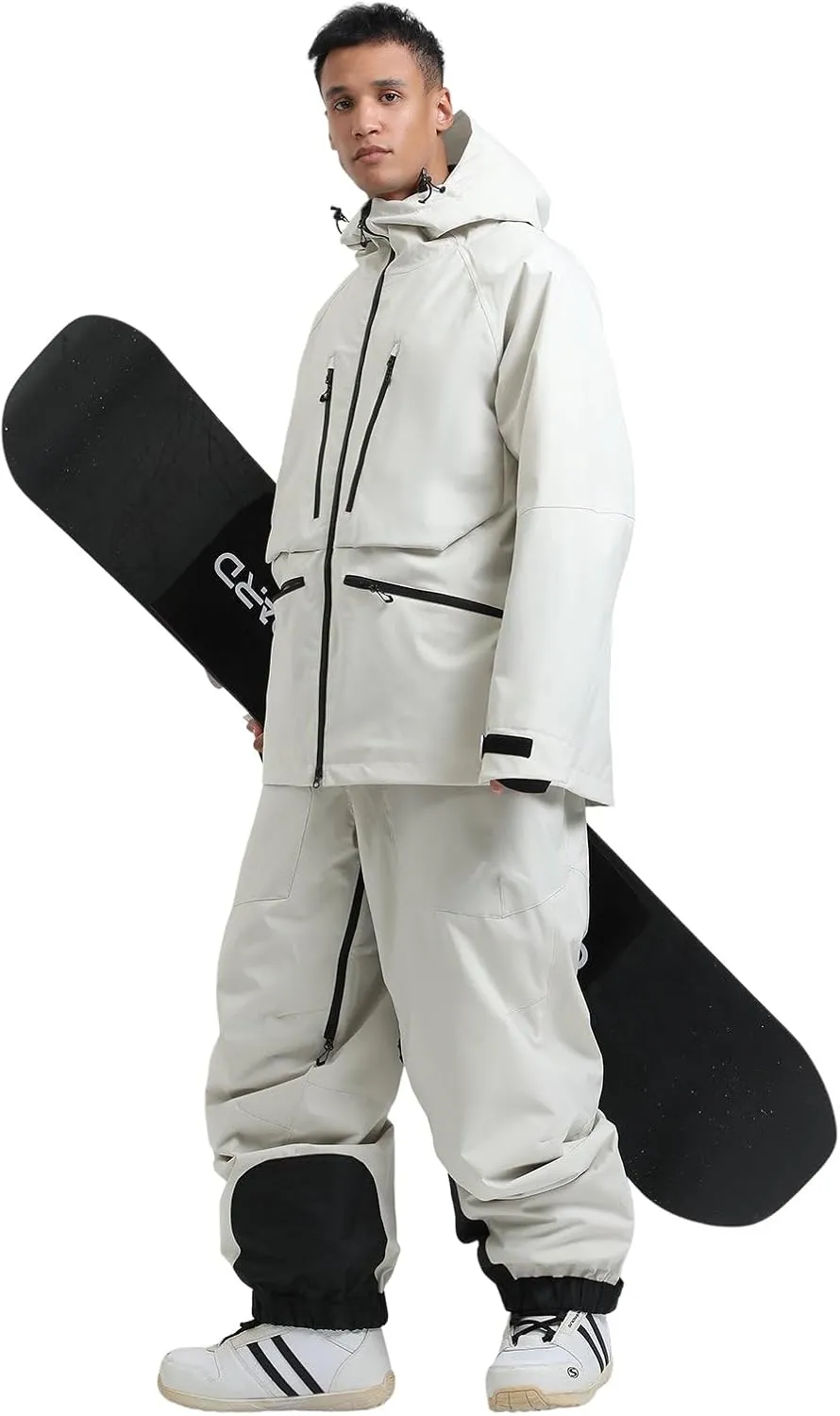 GSOU SNOW Mens Snowboard Jacket Womens Ski Coat Waterproof Insulated Snow Coat Winter Hooded Mountain Jackets