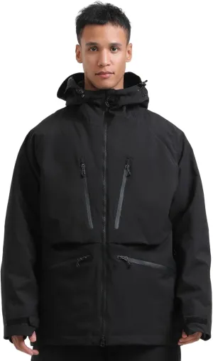 GSOU SNOW Mens Snowboard Jacket Womens Ski Coat Waterproof Insulated Snow Coat Winter Hooded Mountain Jackets