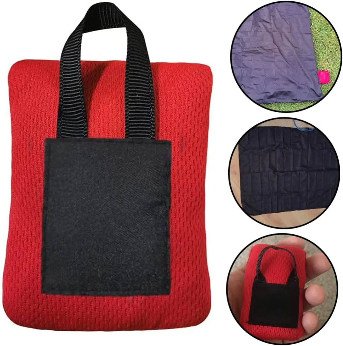 HANABASS 2pcs Outdoor Camping Mat Portable Sandproof Picnic Cushion for Beach Ground Use Compact Folding Design for Comfortable for Family Adventures
