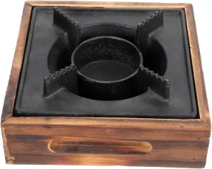Happyyami 1Pc Cast Alcohol Stove for Hot Pot Compact and Lightweight Cooking Stove Outdoor Barbecue Tool Easy to Use and Store for Picnics and Outdoor Activities