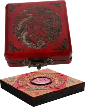 Happyyami Professional Feng Shui Compass Tool Round Chinese Measuring Instrument for Accurate Orientation Feng Shui Practices Compact Design for Home Decor and Use