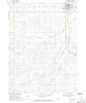 Hartington NE topo map, 1:24000 Scale, 7.5 X 7.5 Minute, Historical, 1968, Updated 1971, 26.9 x 22 in