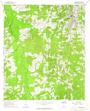 Hazlehurst MS topo map, 1:24000 Scale, 7.5 X 7.5 Minute, Historical, 1963, Updated 1964, 27 x 22 in