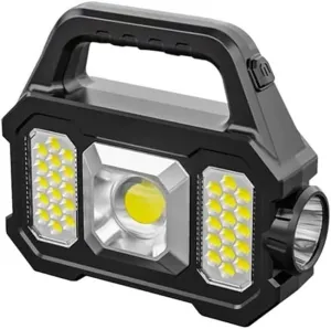 HBJWOV Lumens Headlamp 6 Gear Rechargeable Flashlight Portable Solar Rechargeable Flashlight Outdoors