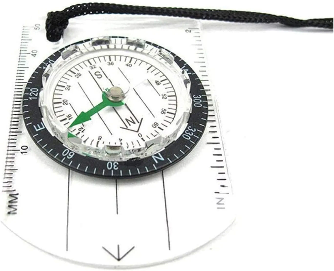 HBJWOV Navigation Compass, Outdoor Compass for Map Reading, Lightweight Map Ruler, Orienteering Compass for Survival Mountaineering or Hiking