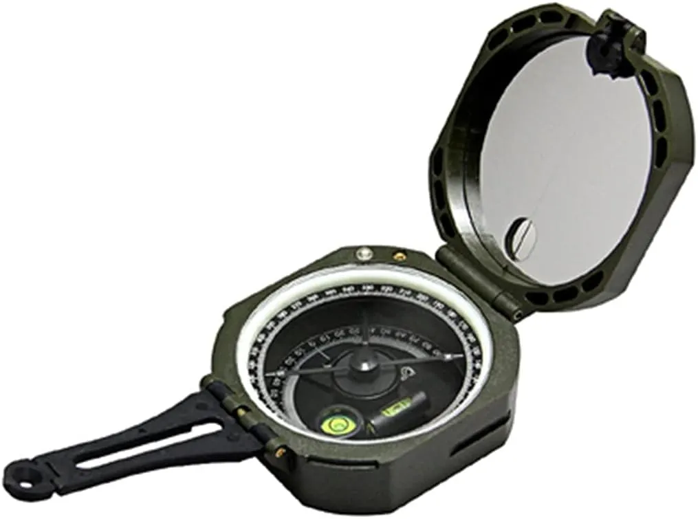 HBJWOV Professional Geological Compass Handheld Lightweight Outdoor Survival Military Compass for Measuring Slope Distance