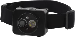 Head Mounted Action Camera, 1080P Adjustable Angle Small Head Mounted Sports Camera, LED Headlamp Wearable Body Video Camera with Elastic Headband, Support 128GB for Outdoor Sports