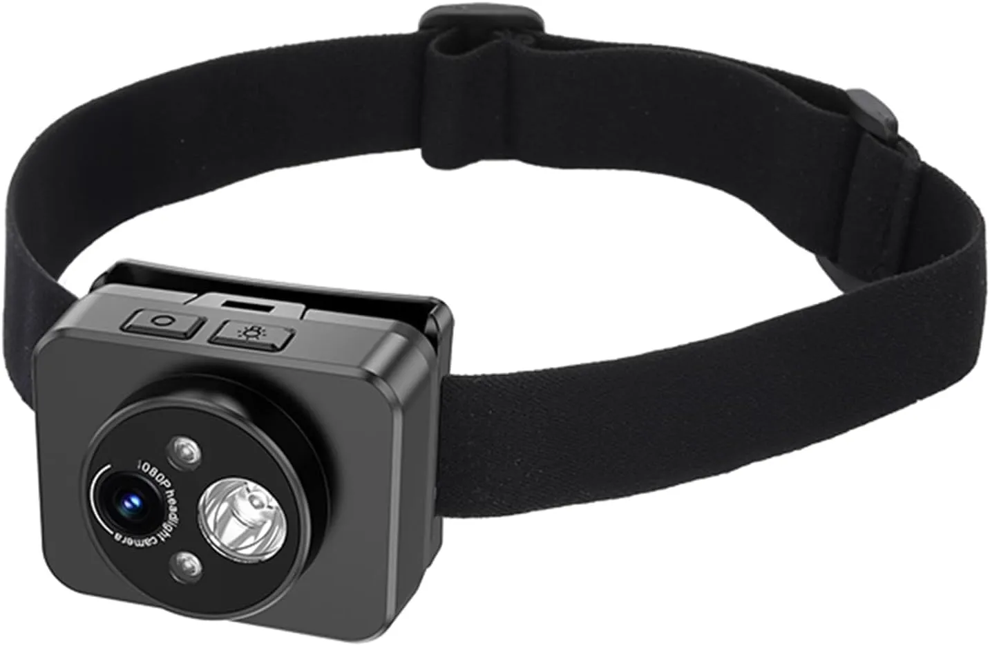 Head Mounted Camera,1080P 45° Adjustment Head Camera for Recording, Mini Action LED Headlamp Wearable Body Video Camera for Night Outdoor Sports