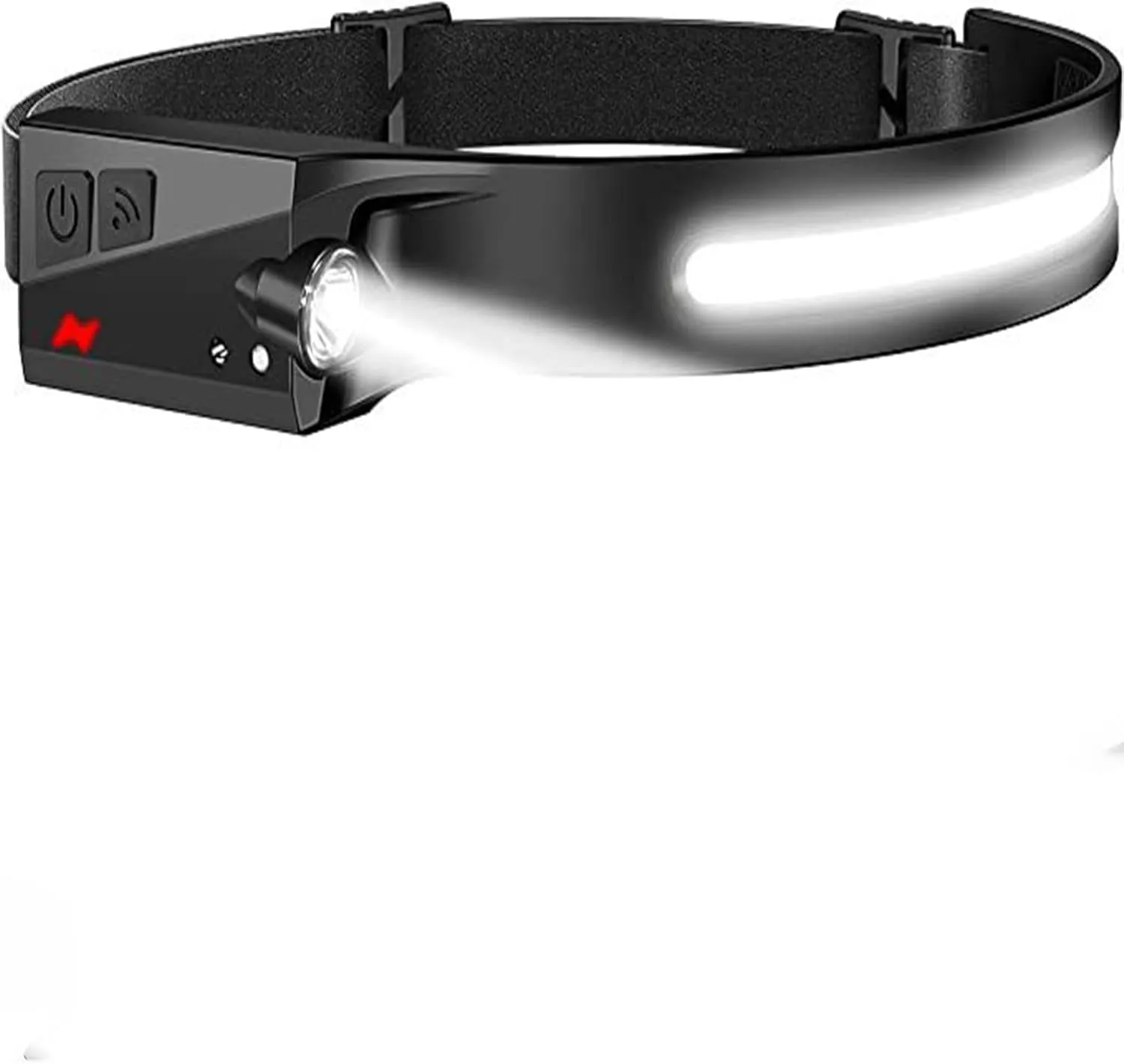 Headlamp 230° Wide Beam Headlamp, USB Rechargeable Head Lamp for Camping,Work，Running, Hiking. (1)