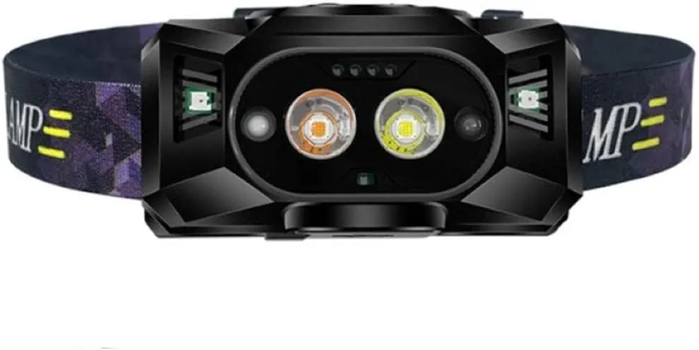 Headlamp Rechargeable, LED Head Lamp Flashlight, Motion Sensor Waterproof Headlight, Head Lights for Outdoor Camping Fishing Running