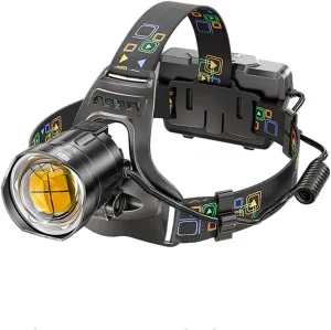 Headlamps 1500M Long Range Powerful Led Headlamp Zoomable Outdoor Headlight Head Flashlight Torch for Hunt