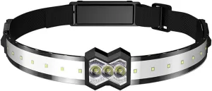 Headlamps Floodlight Three-Speed Adjustable Headlamp Waterproof Portable Night Running Head-Mounted Camping Strong Light Headlam