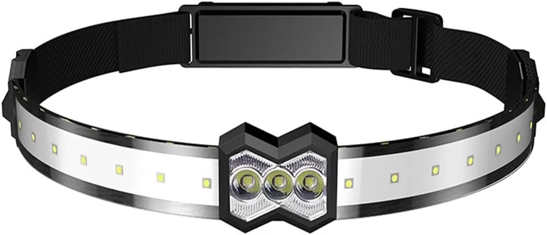 Headlamps Floodlight Three-Speed Adjustable Headlamp Waterproof Portable Night Running Head-Mounted Camping Strong Light Headlam