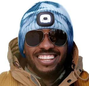 Headlightz by Roq Innovation - Beanie with Light, Unisex LED Beanie Hat with Light Built in, Rechargeable