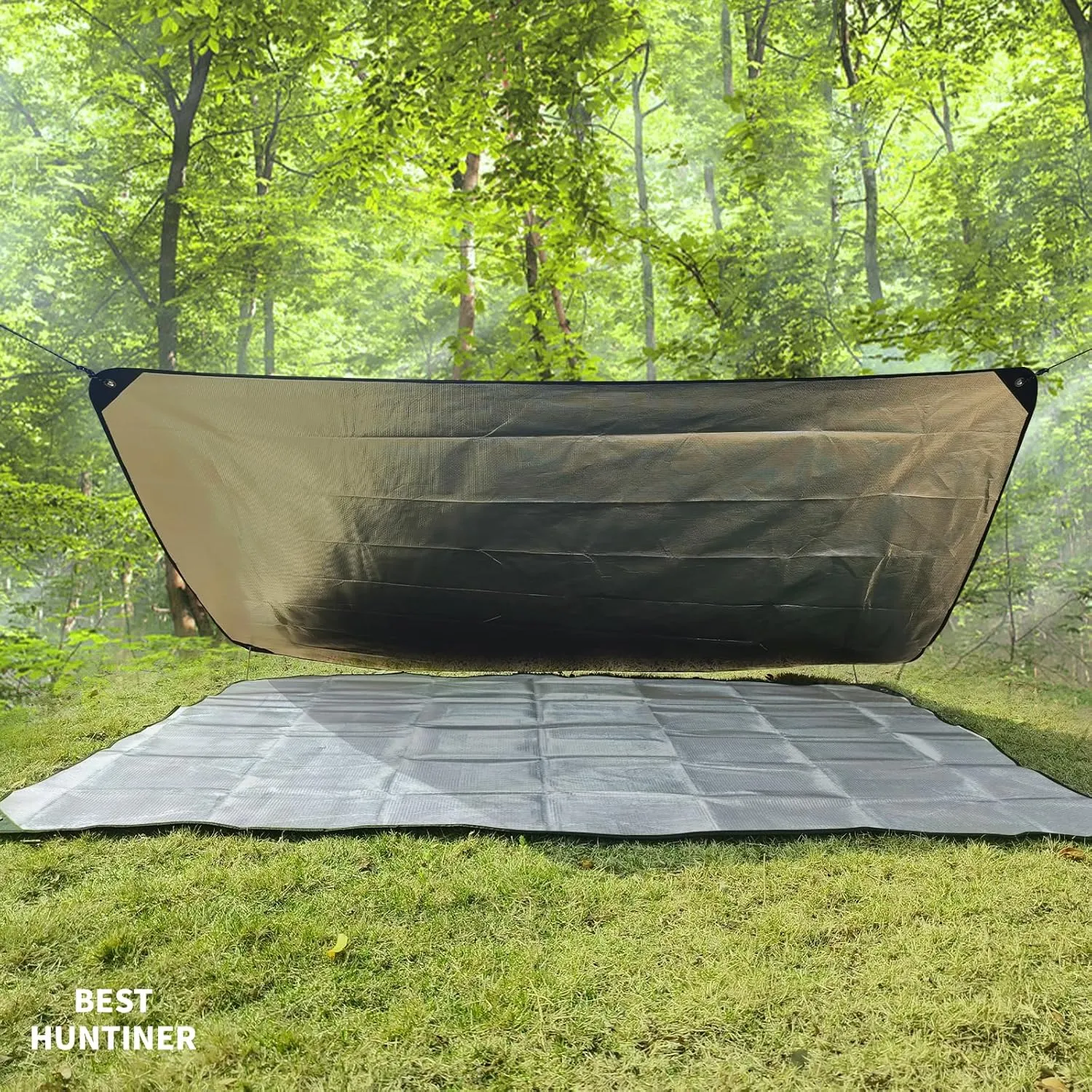 Heavy Duty Survival Blanket -Multifunctional Reflective Tarp Thermal Blanket - 60" x 83" Waterproof Sandproof for Camping Hiking Outdoors Multifunctional Emergency Blanket…