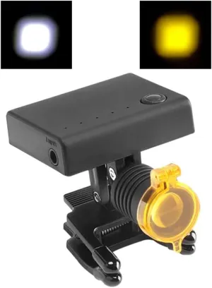 High Brightness Led Headlight with Optical Filter 3w LED Loupe Head Light Headlamp with Yellow Filter Eyewear Binoculars Glasses Medical Spectacle Frame