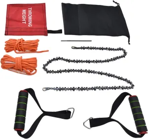 High Hand Chain Saw 48inch Compact Portable Rope Saw for Outdoor Camping Backpacking