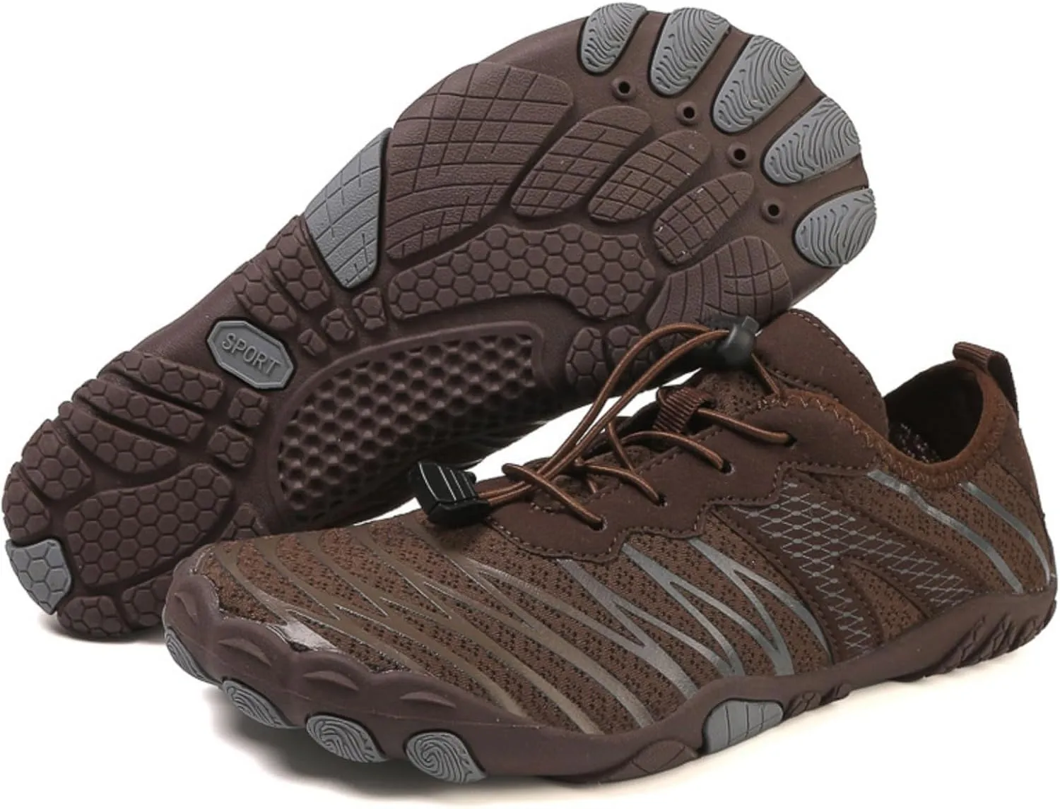 Hiking Water Shoes with Arch Support for Women Walking Wide Width Grounded Footwear for Women Men with Neuropathy Wide Toe Box Sneakers Non-Slip Diabetic Shoe Quick-Dry Waterproof Unisex