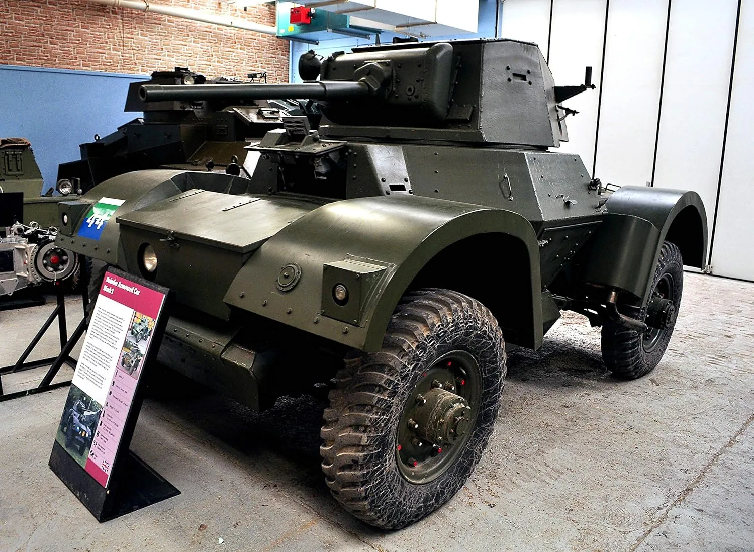 Home Comforts Daimler Armoured Car Mark I at the Tank Museum in Bovington-20 Inch By 30 Inch Laminated Poster With Bright Colors And Vivid Imagery-Fits Perfectly In Many Attractive Frames