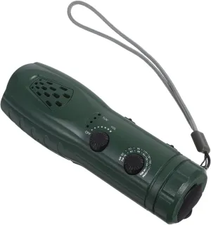 Housoutil Multi Function Hand Crank Device with LED Light Built Radio Sos Alarm Essential for Emergency Situations