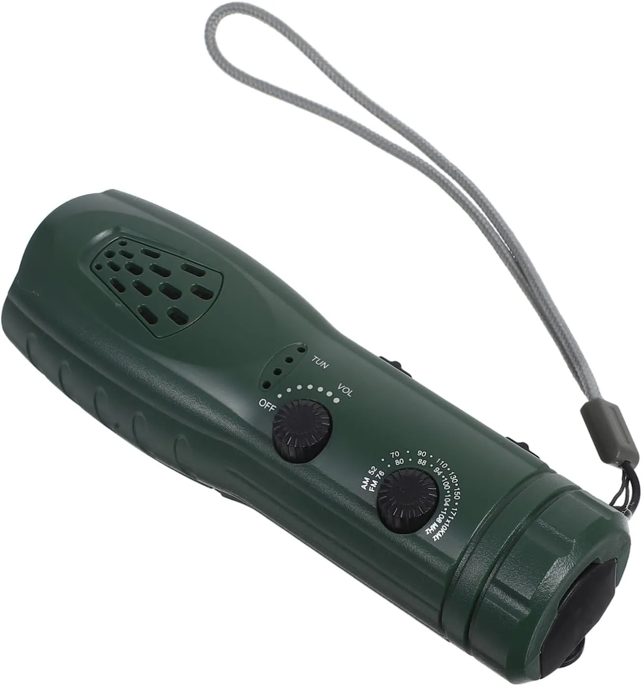 Housoutil Multi Function Hand Crank Device with LED Light Built Radio Sos Alarm Essential for Emergency Situations